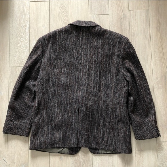 Vintage Harris Tweed Blazer Jacket Hand Woven in Scotland - Picture 4 of 13